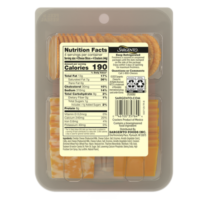 Sargento Shareables with Cheddar, Colby Jack and Ritz