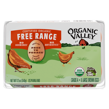 Organic Valley Large Brown Eggs - 6ct