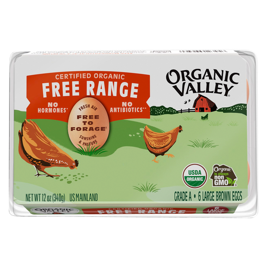 Organic Valley Large Brown Eggs - 6ct