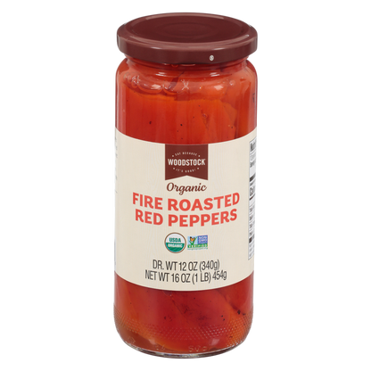 Woodstock Organic Roasted Red Peppers 16oz