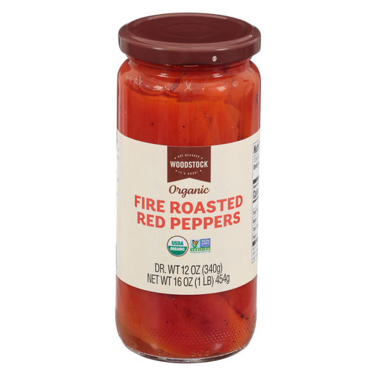 Woodstock Organic Roasted Red Peppers 16oz