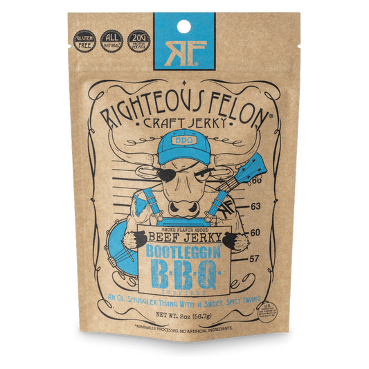 Righteous Felon Bootleggin' BBQ Beef Jerky 2oz
