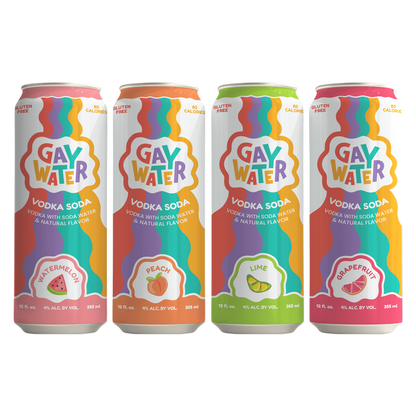 Gay Water Vodka Soda Variety 12pk 4% ABV