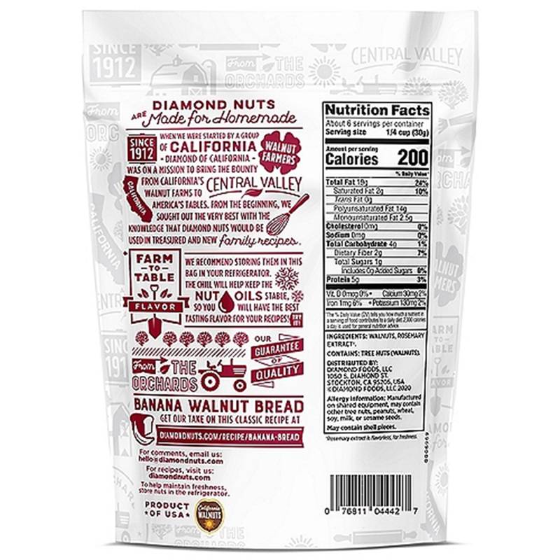 Diamond Shelled Walnuts, 6oz.