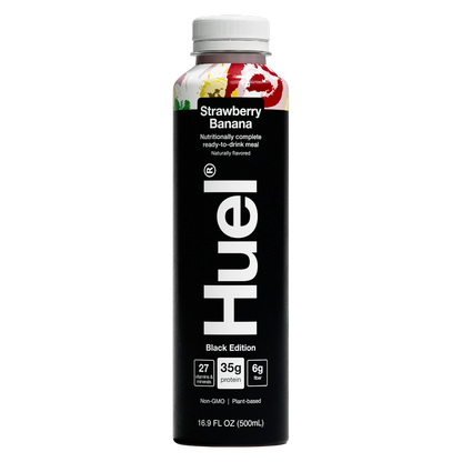 Huel Black Edition Strawberry Banana Protein Ready-to-Drink Meal Replacement 16.9oz Btl