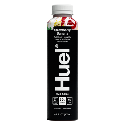 Huel Black Edition Strawberry Banana Protein Ready-to-Drink Meal Replacement 16.9oz Btl