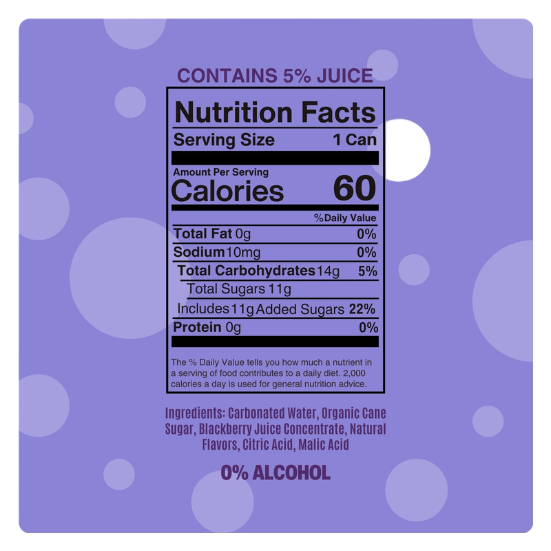 Mingle Mocktail Blackberry 4pk 12oz Can