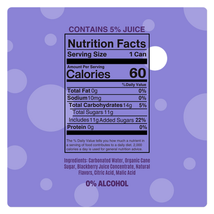 Mingle Mocktail Blackberry 4pk 12oz Can