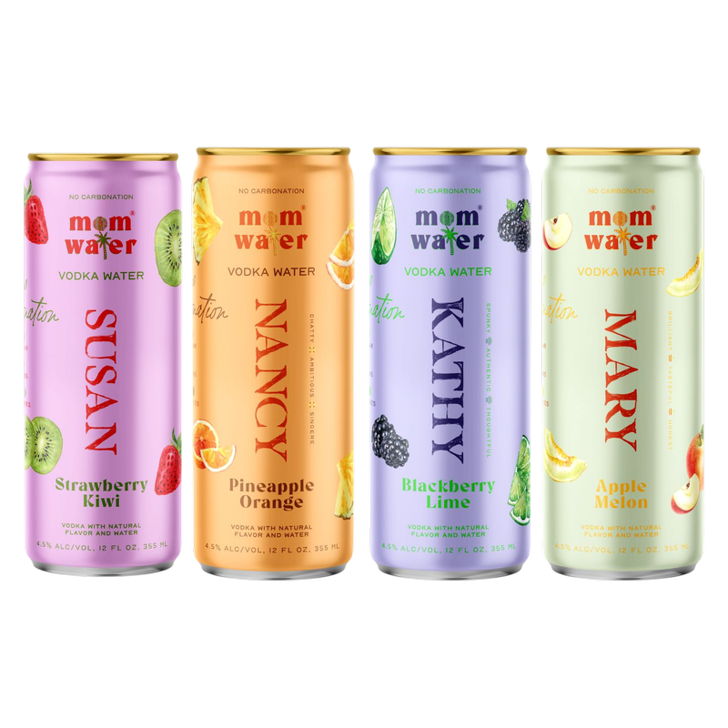 Mom Water Vacation Mode Variety Pack 8pk 12oz Can 4.5% ABV