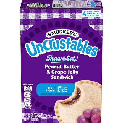 Smucker's Frozen Uncrustables PB & Grape Jelly Sandwich 4ct