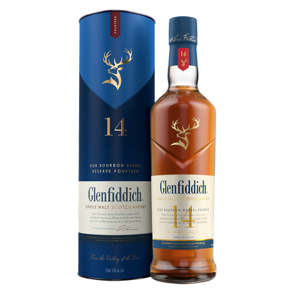 Glenfiddich 14 Yr Bourbon Barrel Scotch Whisky 750ml