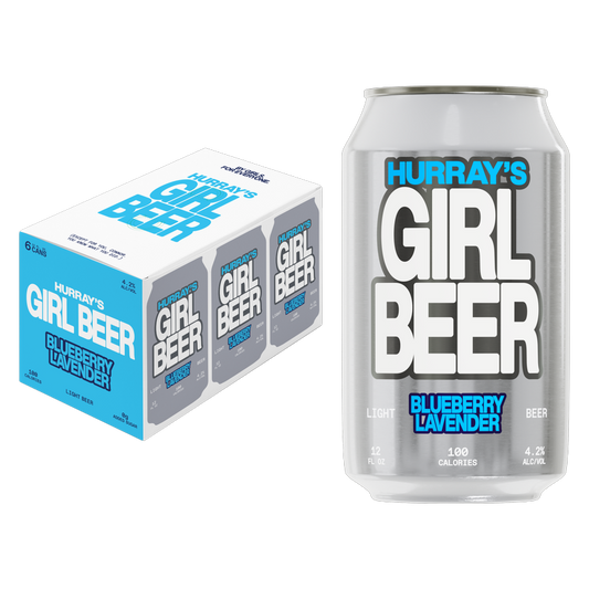 Hurray's Girl Beer Blueberry Lavender Light Beer 6pk 12oz  4.2% ABV