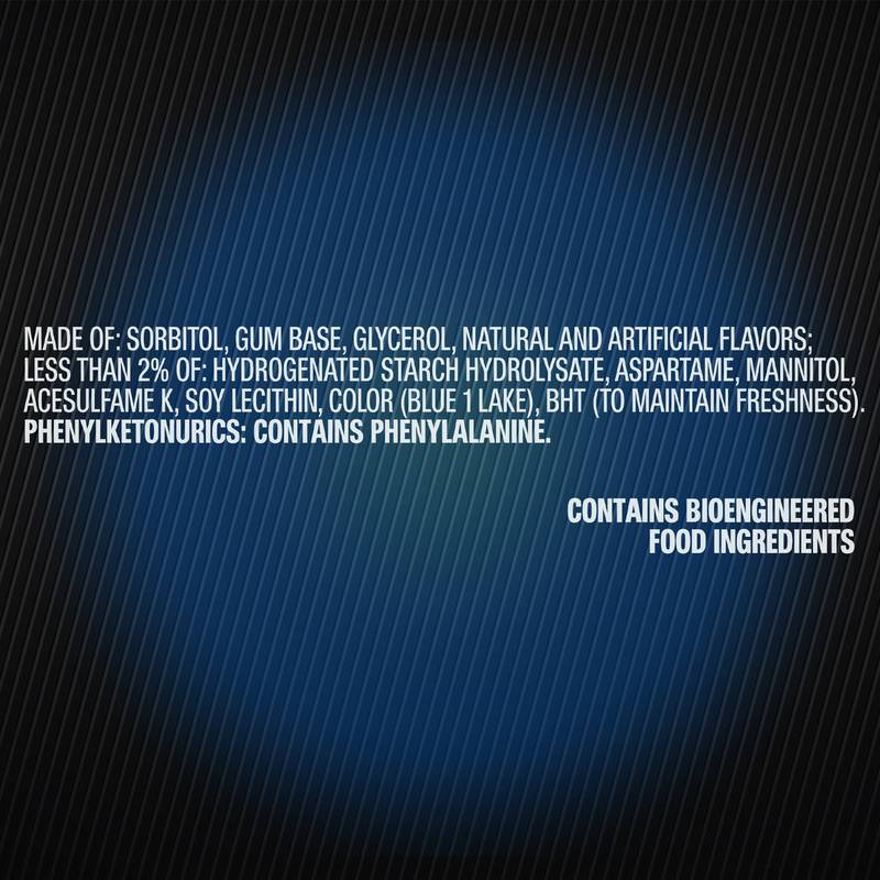 5 GUM Peppermint Cobalt Sugar Free Chewing Gum, Five Gum, 15 Sticks