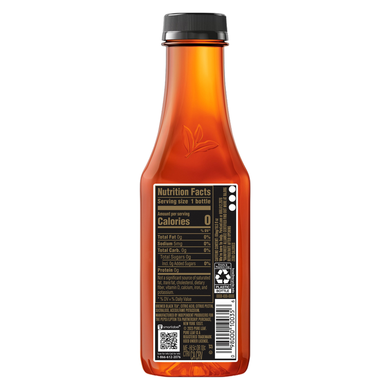 Pure Leaf Zero Sugar Sweet Tea 18.5oz Btl