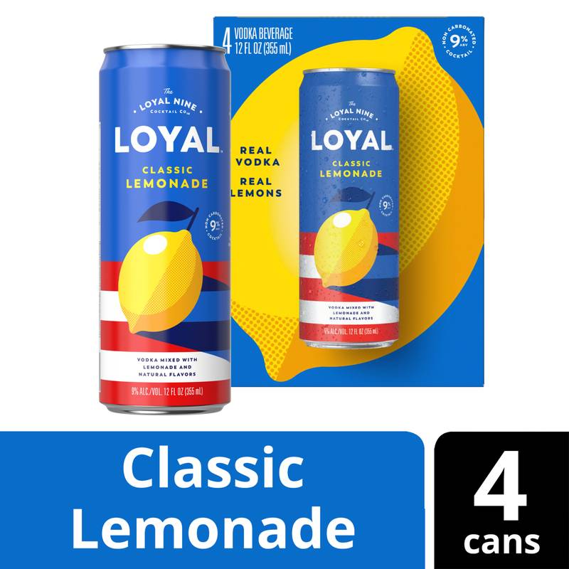 Loyal 9 Original Lemonade 4pk 12oz 9% ABV