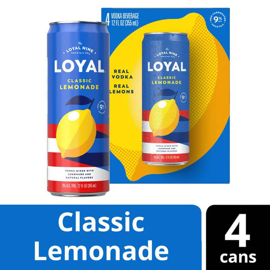 Loyal 9 Original Lemonade 4pk 12oz 9% ABV
