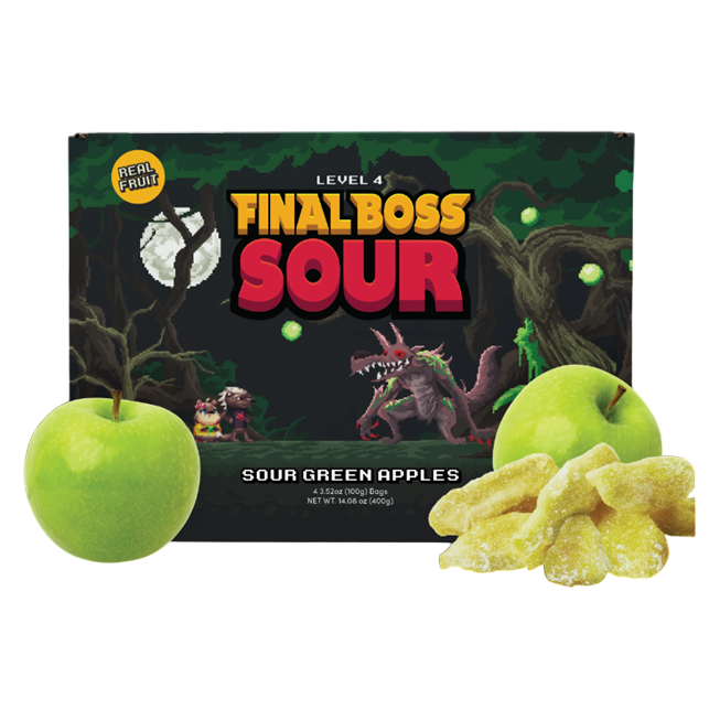 Final Boss Sour Level 4 Sour Green Apple, 3.52oz