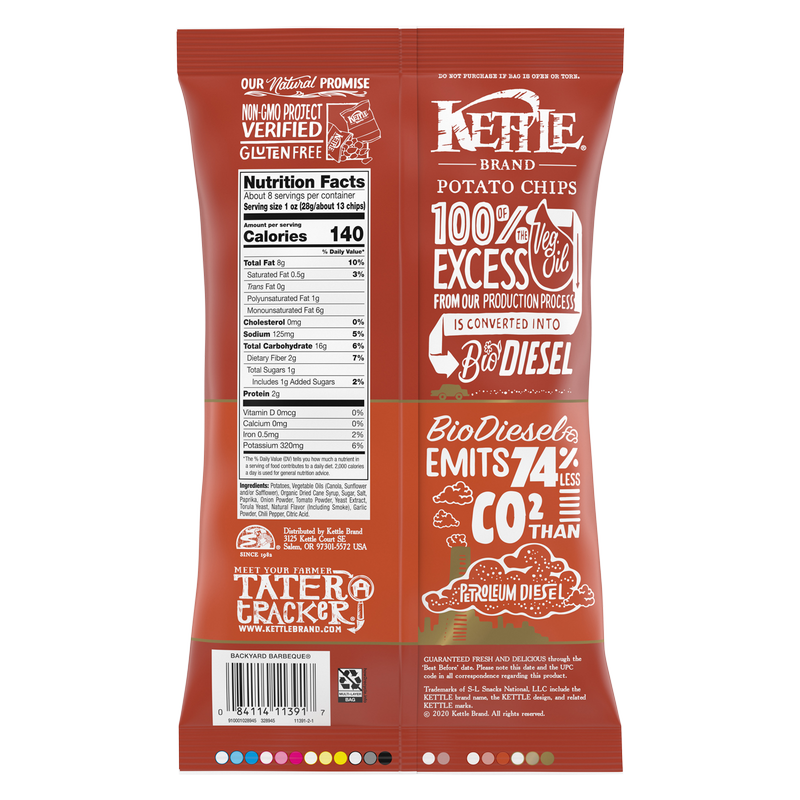 Kettle Brand Backyard Barbeque Potato Chips 8.5oz
