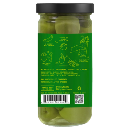 Filthy Pickle Stuffed Olives 8oz