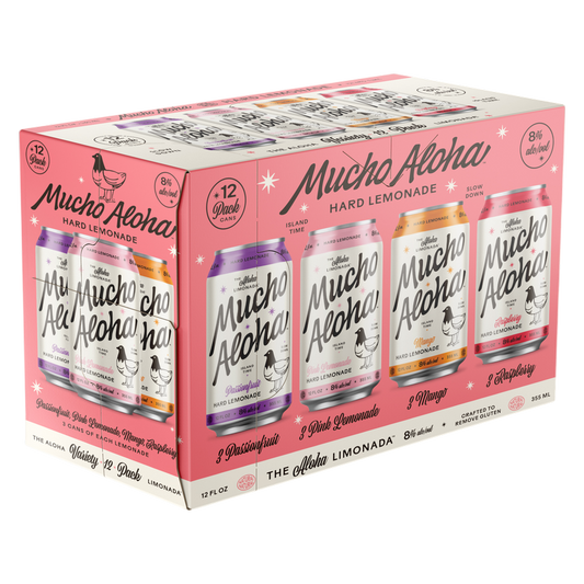Mucho Aloha Hard Pink Lemonade 12pk 12oz Can