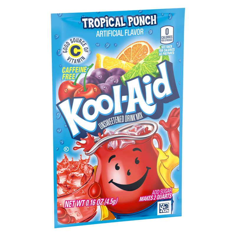 Kool Aid Tropical Punch Powdered Drink Mix Packet 10pk .16oz