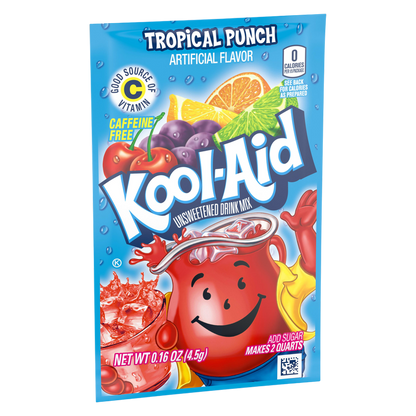 Kool Aid Tropical Punch Powdered Drink Mix Packet 10pk .16oz