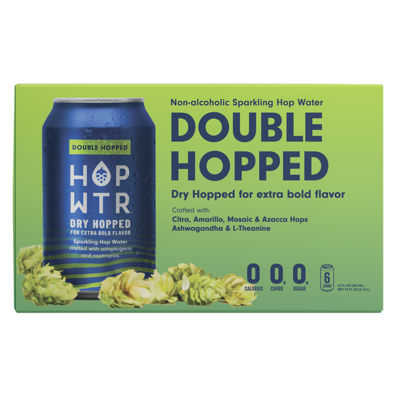HOPWTR 2x Hopped 6pk 12oz Can