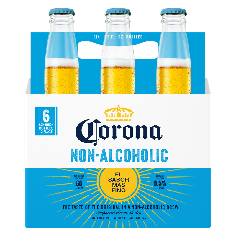 Corona Non-Alcoholic 6pk 12oz Btl 0.5% ABV