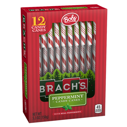 Brach's Bob's Red & White Mint Candy Canes 12ct