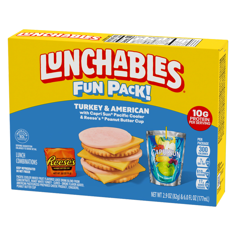Lunchables Turkey & American Cheese Lunch Combinations with Capri Sun - 8.9oz
