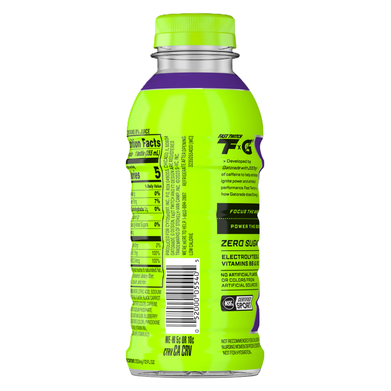 Fast Twitch Energy Drink Grape 12oz Btl