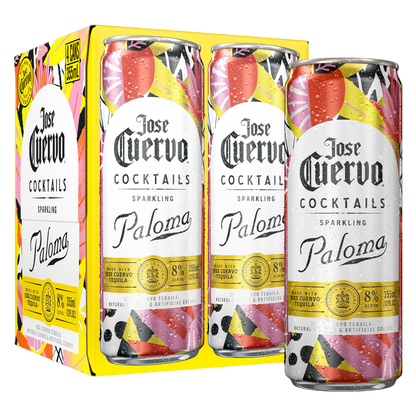 Jose Cuervo Sparkling Margarita Paloma Ready to Drink Cocktail 4 pk 355ml Can 8% ABV