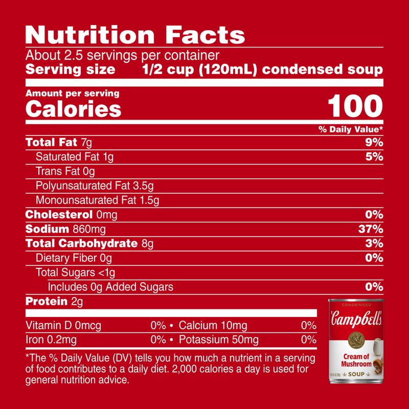 Campbell's Cream of Chicken & Mushroom Soup 10.5oz