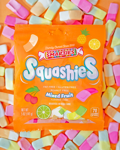 Smarties Squashies Mixed Fruit , 5oz