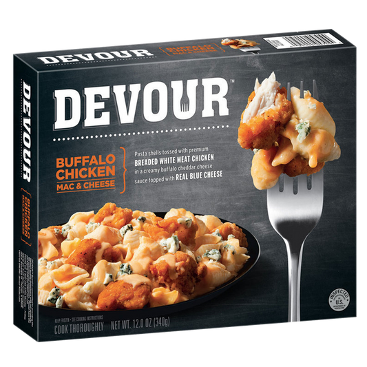 Devour Frozen Buffalo Style Chicken Mac & Cheese Meal 12oz
