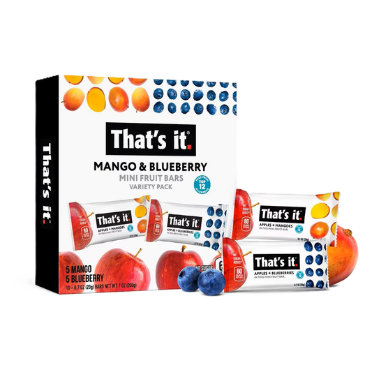 That's It. Mango & Blueberry Mini Fruit Bar Variety Pack 10ct