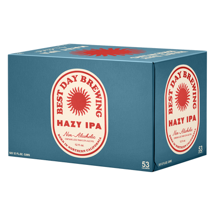 Best Day Hazy IPA Non-Alcoholic 6pk 12oz Can 0.0% ABV