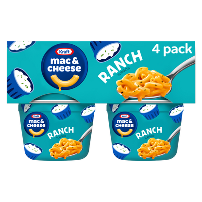 Kraft Ranch Mac & Cheese Cups, 4 ct