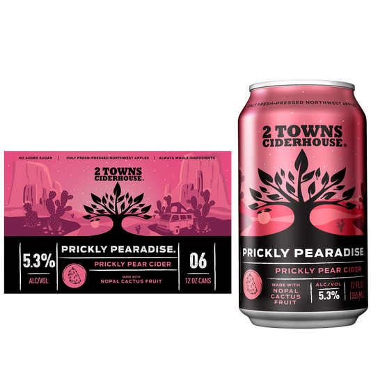 2 Towns Prickly Pearadise Cider 6pk 12oz Can 5.3% ABV
