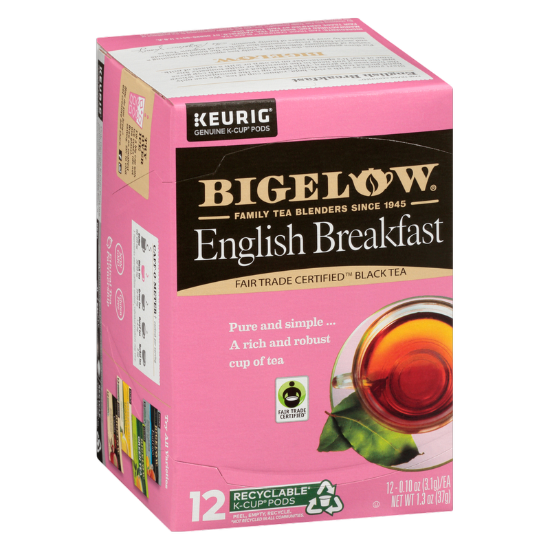 Bigelow Tea English Breakfast Caffeinated Black Tea K-Cups 12ct