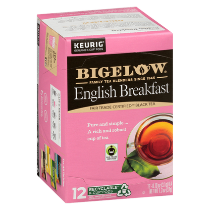 Bigelow Tea English Breakfast Caffeinated Black Tea K-Cups 12ct