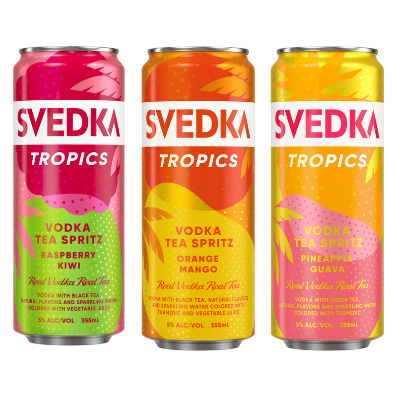 SVEDKA Tropics Vodka Tea Spritz Variety 8 pk 355ml Can 5% ABV