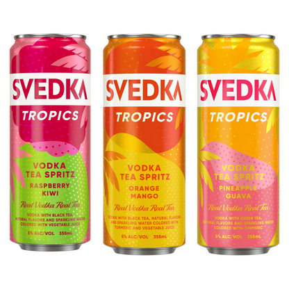 SVEDKA Tropics Vodka Tea Spritz Variety 8 pk 355ml Can 5% ABV