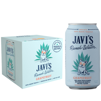 Javi's Ranchwater Grapefruit Tequila Seltzer 4pk 355ml Can 4.5% ABV