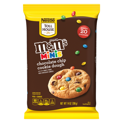 Nestle Toll House M&M's Minis Chocolate Chip Cookie Dough - 20ct/14oz
