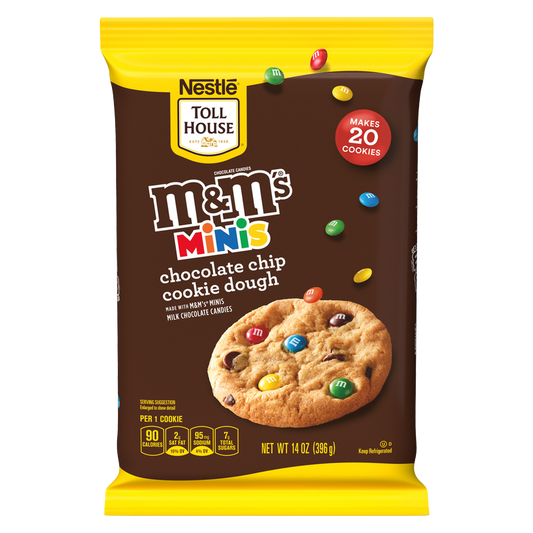 Nestle Toll House M&M's Minis Chocolate Chip Cookie Dough - 20ct/14oz