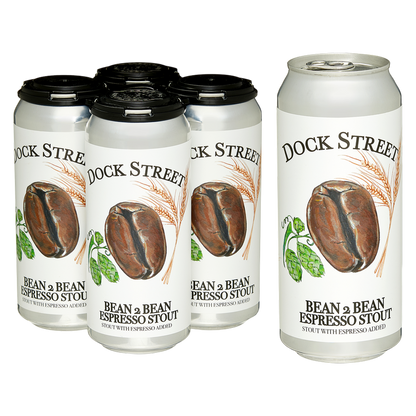 Dock Street Bean2Bean Espresso Stout 4pk 16oz Can 6.0% ABV