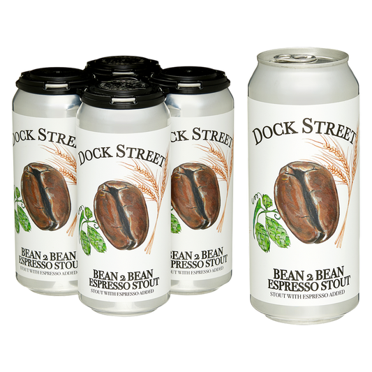 Dock Street Bean2Bean Espresso Stout 4pk 16oz Can 6.0% ABV
