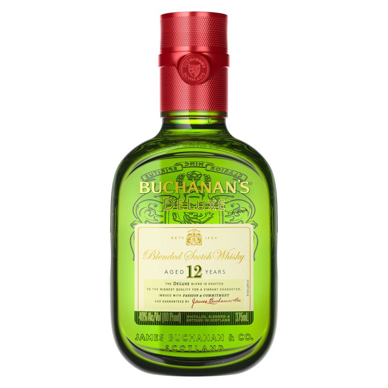 Buchanan's DeLuxe Aged 12 Years Blended Scotch Whisky, 375 mL (80 Proof)
