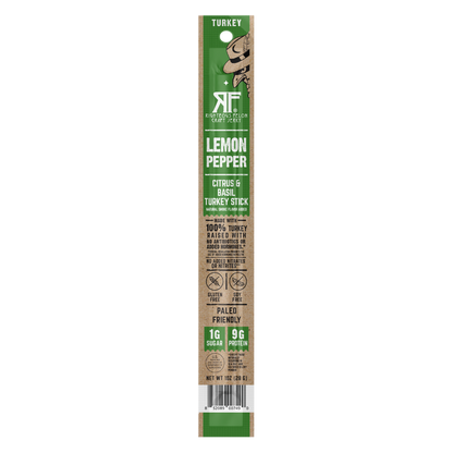 Righteous Felon Lemon Pepper Turkey Meat Stick, 1oz